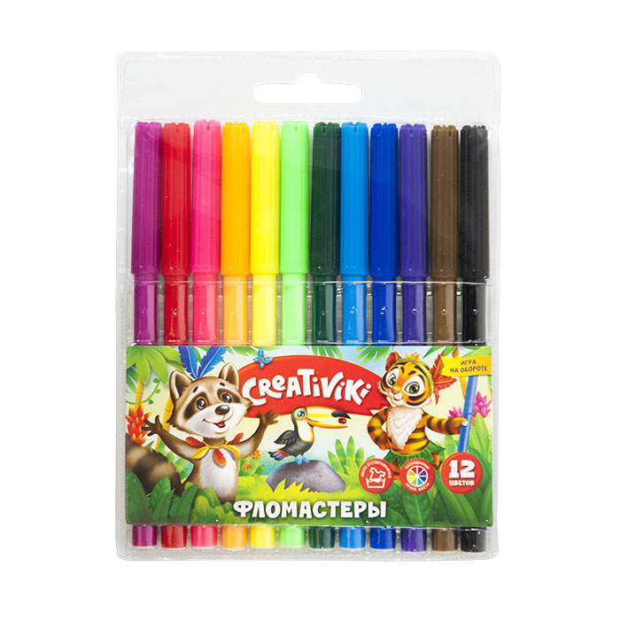 фломастеры 12 цв. Creativiki 162099 фломастеры 12 цв. Creativiki 162099