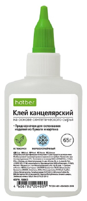 клей силикатный Hatber 65 мл 65FN_10065 клей силикатный Hatber 65 мл 65FN_10065