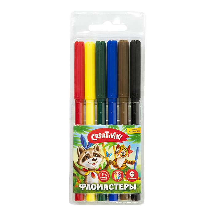 фломастеры 06 цв. Creativiki 162098 фломастеры 06 цв. Creativiki 162098